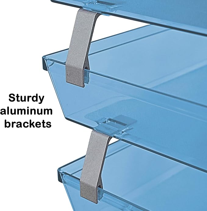 Acrimet Facility 4 Tier Letter Tray Side Load Plastic Desktop File Organizer - Image 5