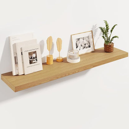 Fun Memories Floating Shelves, 8 Inch Deep Floating Shelves, Rustic Wood by FunMemories