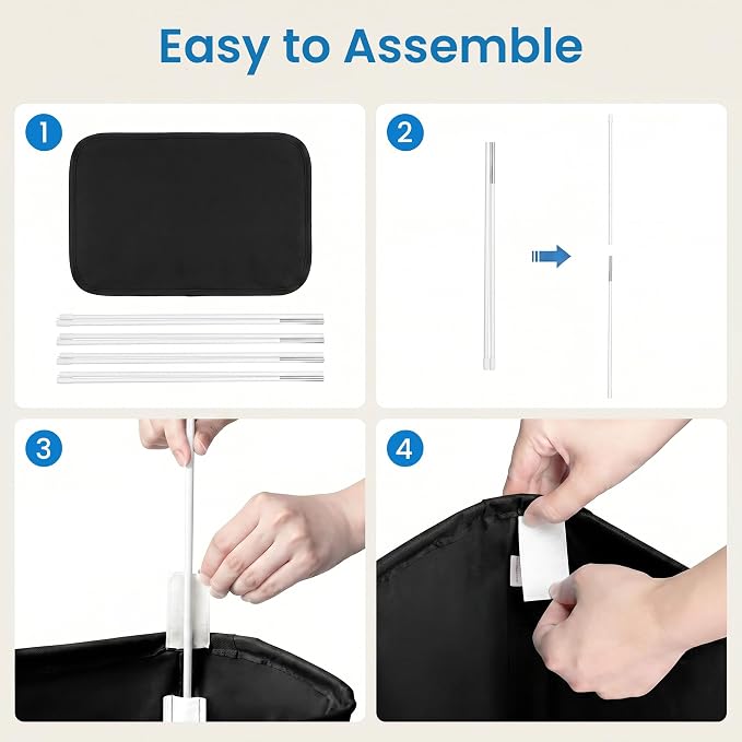 efluky 2 Pack Slim Laundry Basket - Image 6