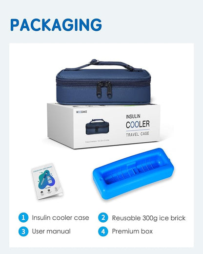 Insulin Vial Cooler Travel Case TSA Approved, 300g Reusable Ice Brick Insulin - Image 8