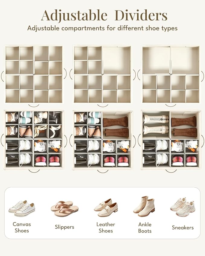 Shoe Organizer for Closet with Wheels - Image 3