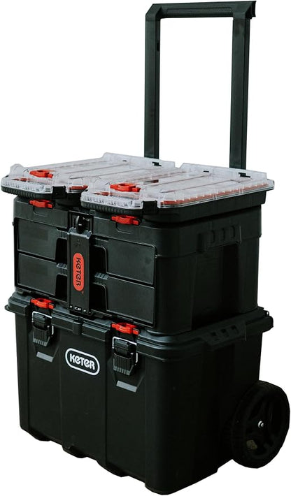 Stack N’ Roll 4-Piece Rolling Tool Storage System – Includes Large Rolling Tool by Unknown