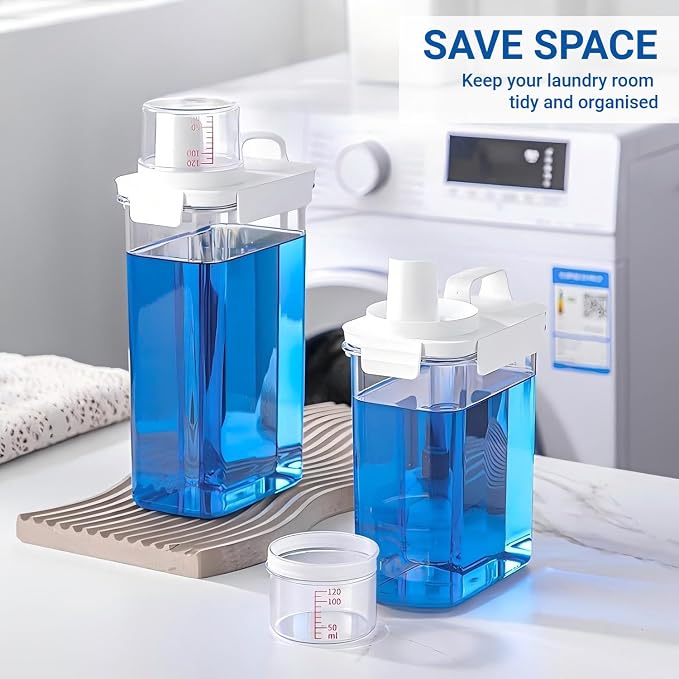 Laundry Detergent Dispenser - 61oz Refluxable Plastic Liquid Laundry Detergent - Image 7