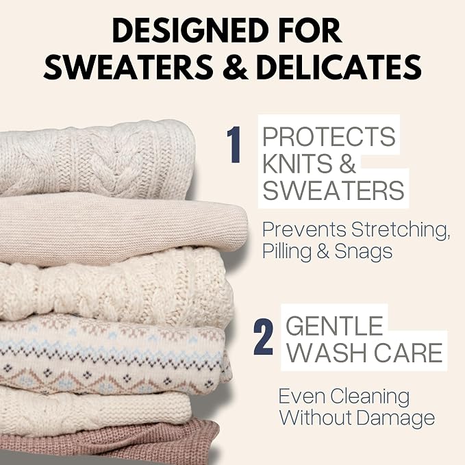 3Pc Spacious Durable Mesh Laundry Bags Protects Delicates, Fine Mesh - Image 4