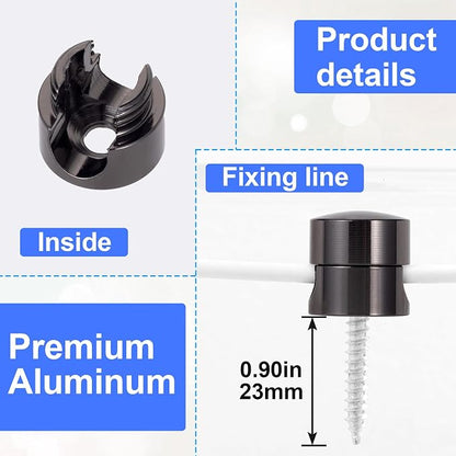 3 Sets Charger Holders for Cords, Adhesive Metal Cord Clips, Cable Management - Image 3