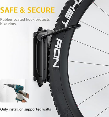 monTEK Swivel Bike Wall Mount, Bike Hangers - Image 5
