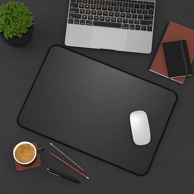 Brushed Metal Texture Desk Mat - Image 3