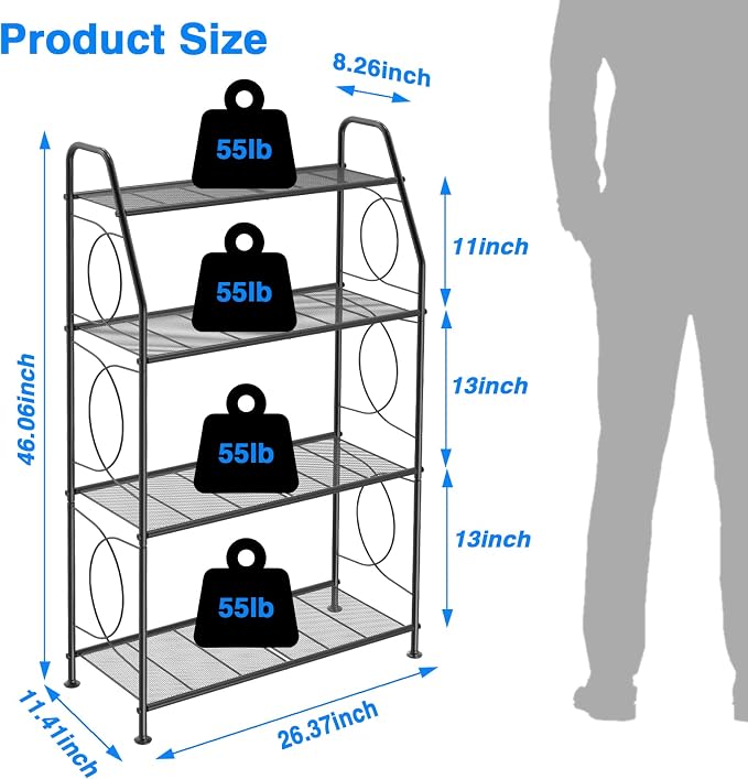 VyGrow Plant Stand, 4 Tier Plant Shelf - Image 5
