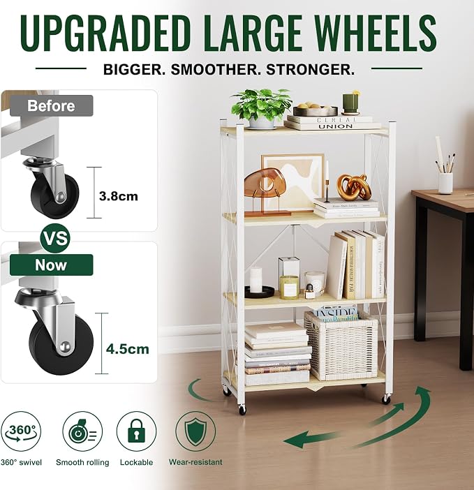 black leopard 4-Tier Foldable Shelf - Image 3