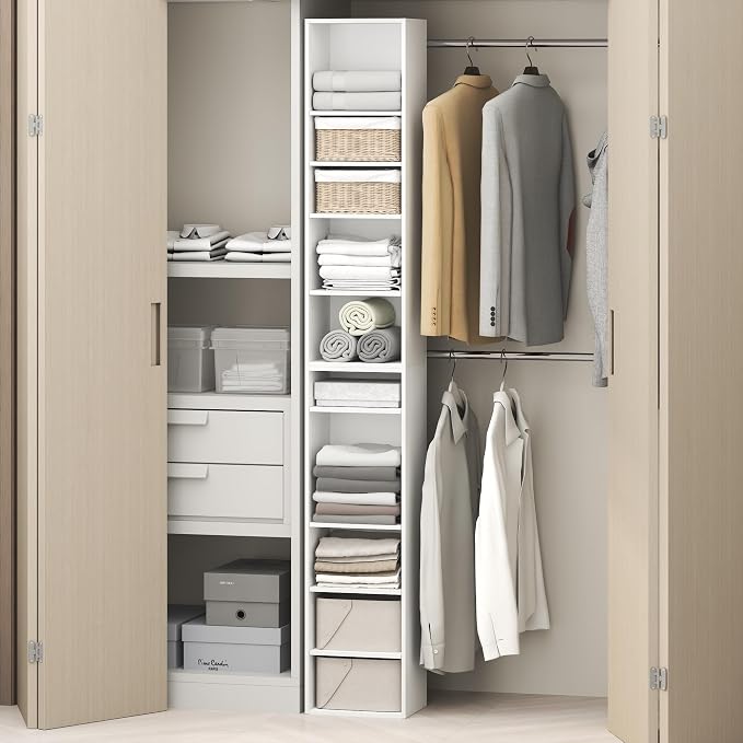 Furinno PASIR 10-Tier Closet Organizers and Storage, Open Shelf, Storage by Furinno-FitsYourSpaceFitsYourBudget
