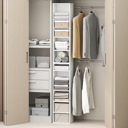 Furinno PASIR 10-Tier Closet Organizers and Storage, Open Shelf, Storage by Furinno-FitsYourSpaceFitsYourBudget
