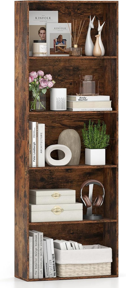 Giantex 5-Tier Bookshelf, Freestanding Bookcase by Giantex
