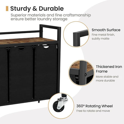 Laundry Hamper, Laundry Basket, Laundry Sorter - Image 4