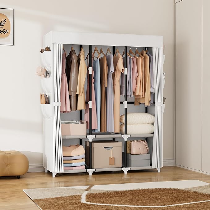 VTRIN Portable Closet Wardrobe for Hanging Clothes Closet - Image 8