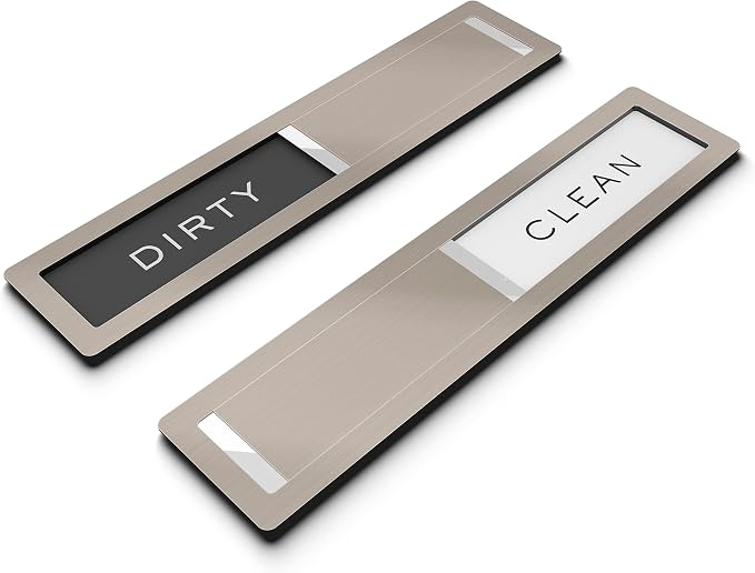 Clean dirty magnet for dishwasher, Kubik Letters Premium Stainless Steel Grade - Image 5