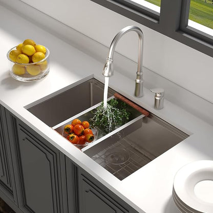 Lordear 28 Undermount Kitchen Sink Stainless Steel 16 Gauge Under Counter - Image 3