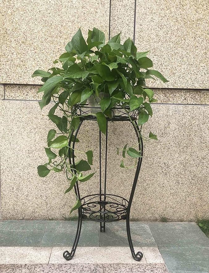 TREEZITEK 28.4 inches Tall Metal Plant Stand 11.8 Dia - Image 6