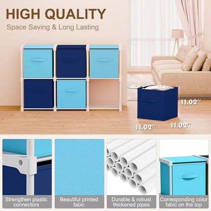 Briwooody 6 Cube Storage Organizer Bins - Image 2