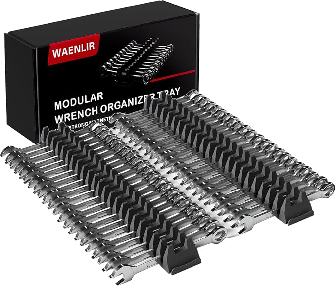 48PCS Magnetic Modular Wrench Organizer Set by WAENLIR