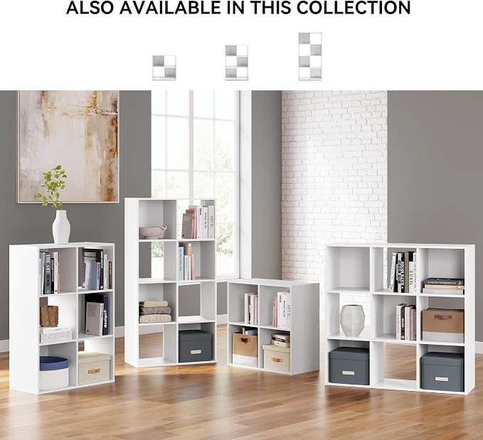 Signature Design by Ashley Onita Modern 3-Tier Floor Standing 9 Cube Organizer - Image 5