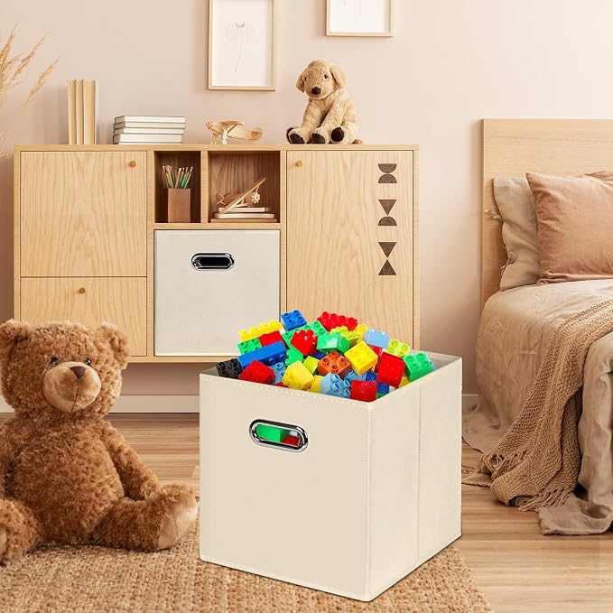 Fabric Cloth Storage Bins, Fabric Cube Organizer - Image 4