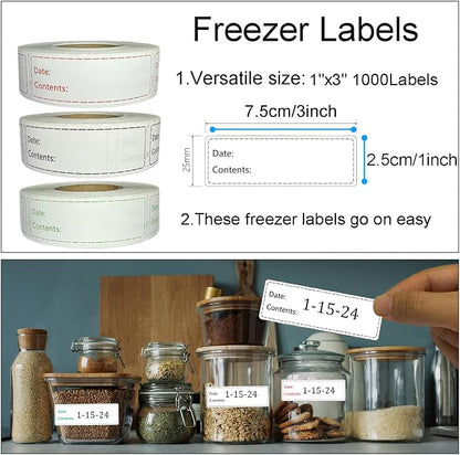 1000pcs Freezer Labels, 1x3 inch - Image 2