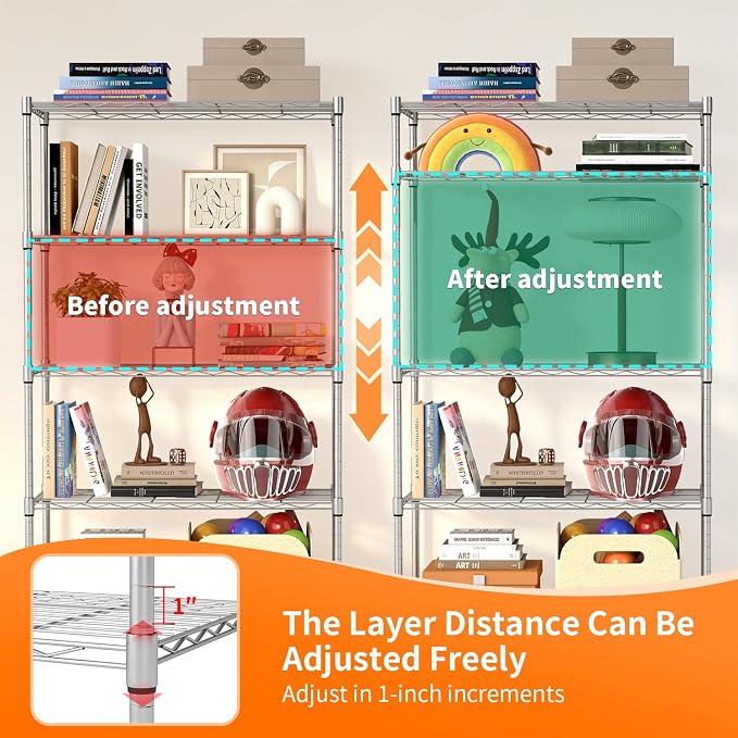 BestOffice | 5-Tier Wire Storage Shelves - Image 6