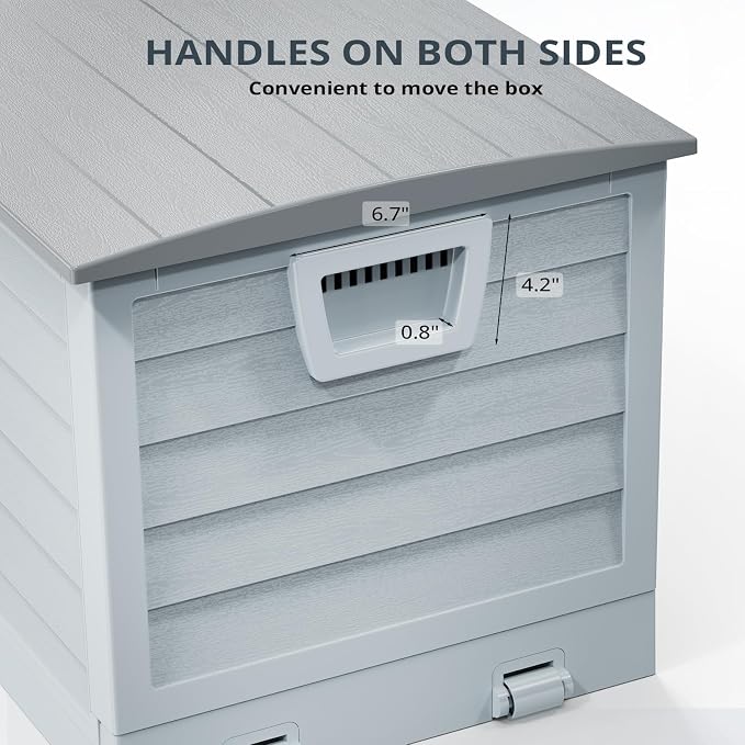Foldable 75 Gallon Outdoor Storage Box, Plastic Storage Containers - Image 5