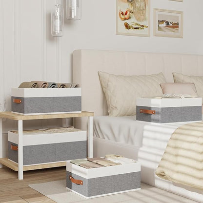 Storage Bins, 16.1 × 9.8 × 6.5 Inch Storage Cubes - Image 3
