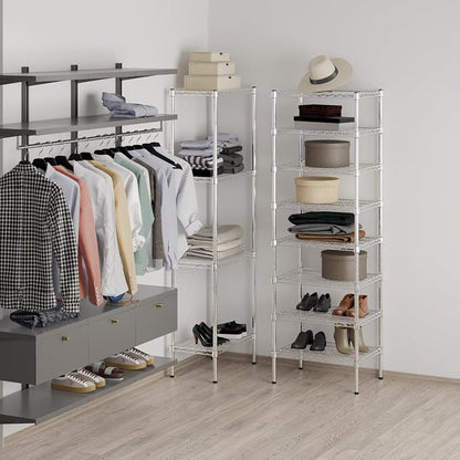 18" Deep x 24" Wide x 74" Height Wire Shelving Kit | 8-Tier | NSF Commercial - Image 6