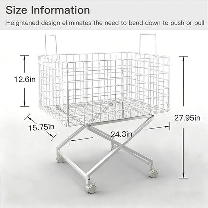 Rolling Laundry Basket with Wheels - Image 7