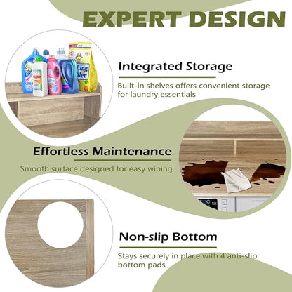 Royxen Laundry Countertop with Storage Universal Fit, Washer and Dryer - Image 4