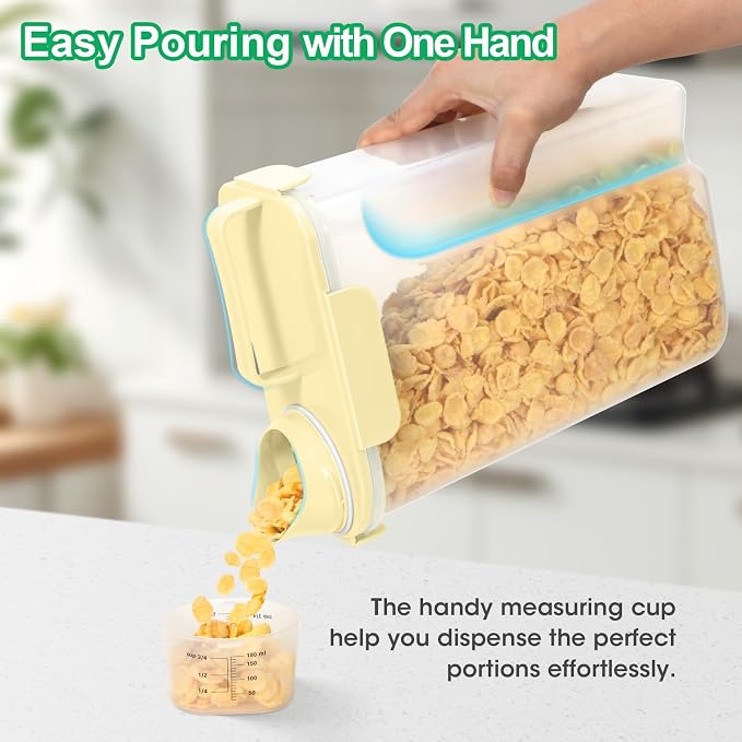 TBMax Airtight Rice Container 10 Lbs, Cereal Dispenser, Travel Pet Cat Dog Food - Image 3