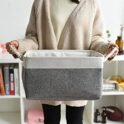 Large Storage Baskets for Shelves, Fabric Baskets for Organizing, Collapsible - Image 5