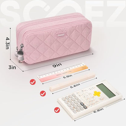 Sooez Large Pencil Case Pouch, Extra Big Pencil Bag - Image 5