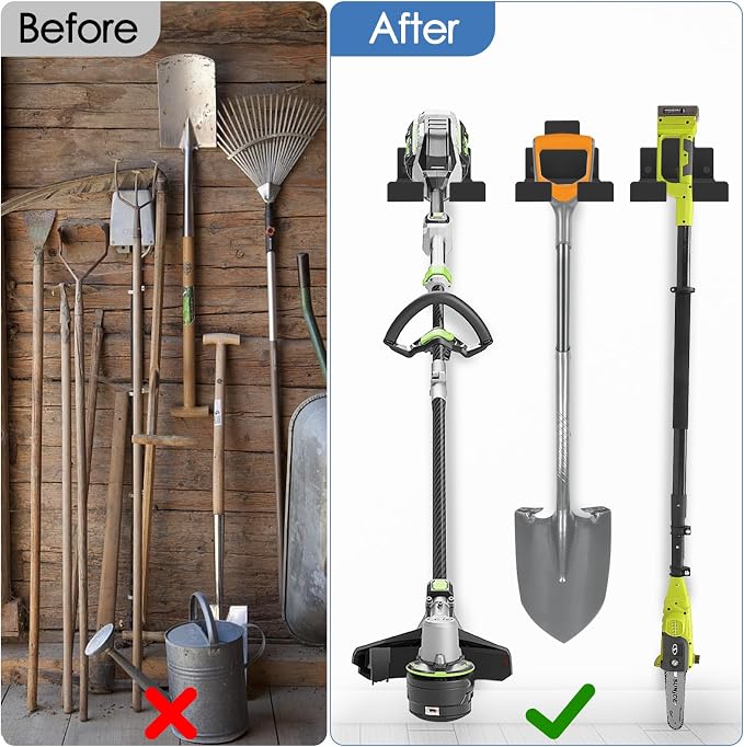 Heavy Duty Garage Organizer Wall Hanger, Weed Whackers Holder Wall Mounted - Image 8