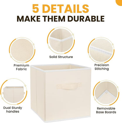 Criusia Large Storage Cubes, 13 Inch Cube Storage Bins - Image 6
