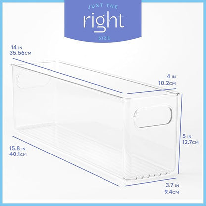 primebox Plastic Food Storage 2 Pack Clear Container Bin - Image 3
