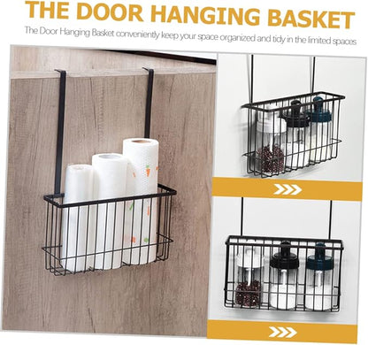 GLEAVI Kitchen Cabinet Door Hanging Basket Punch Iron Wire Storage Organizer - Image 3