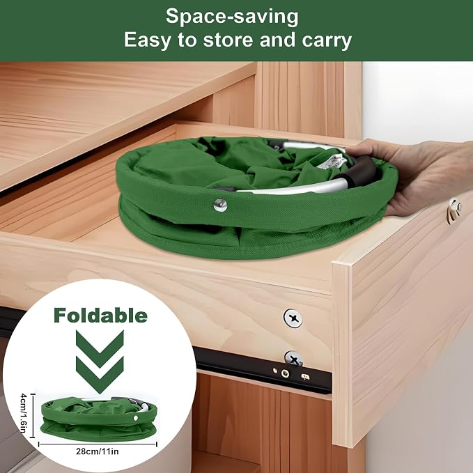 17L Cleaning Caddy with Handle, Cleaning Supplies Organizer, Foldable Storage - Image 6