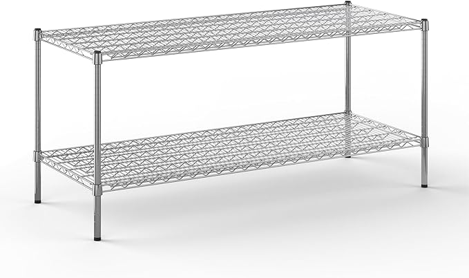 24" Deep x 60" Wide x 27" Height Wire Shelving Kit | 2-Tier | NSF Commercial by Regal+Altair
