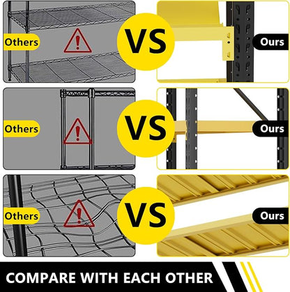 5000lbs78.74, Storage Shelves Garage Metal Shelving Heavy Duty Garage Shelves - Image 4