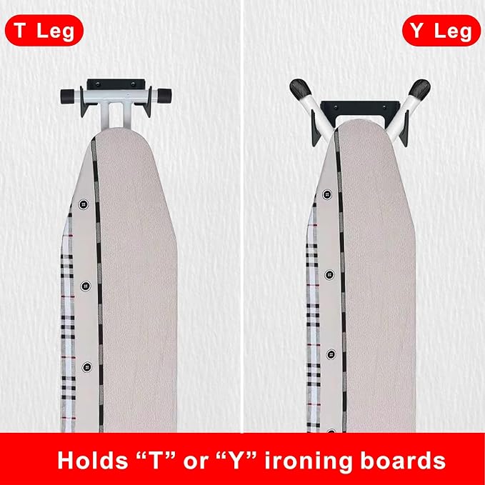 Ironing Board Holder Wall Mount, Ironing Board Hanger Y T Leg Concealed Iron - Image 5