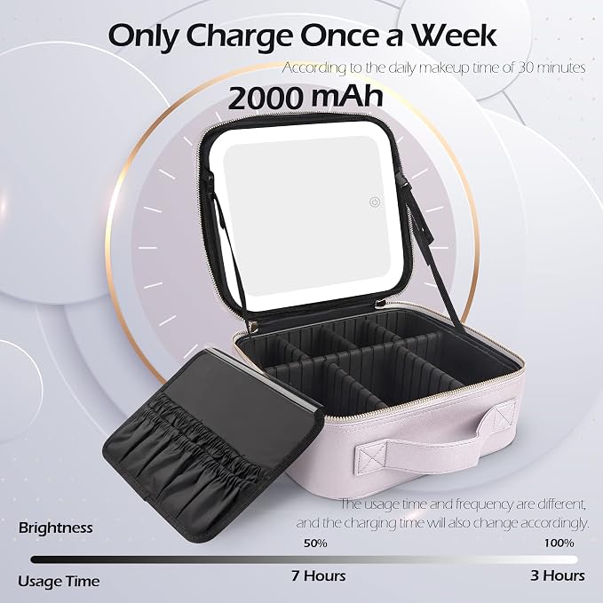 MOMIRA Travel Cosmetic Train Case - Image 3