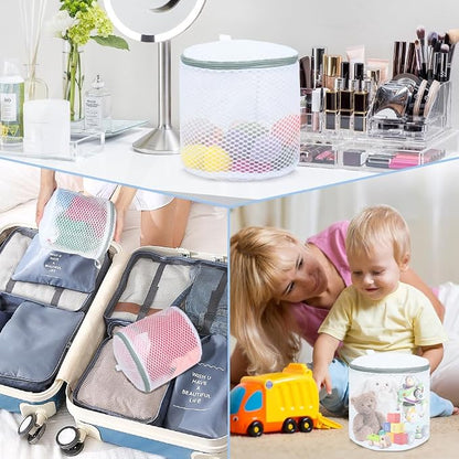 Vivifying Bra Bags for Laundry, 2 Pack Honeycomb Mesh Bra Washing Bags for - Image 7