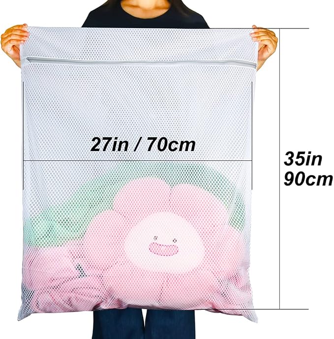 Vivifying Extra Large Mesh Laundry Bag, 2 Pack XXL Oversize Honeycomb Mesh Wash - Image 2
