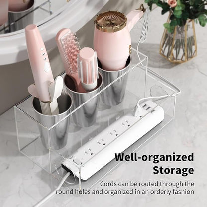 NIUBEE Hair Tool Organizer, Bathroom Countertop Blow Dryer Holder, Vanity Caddy - Image 4
