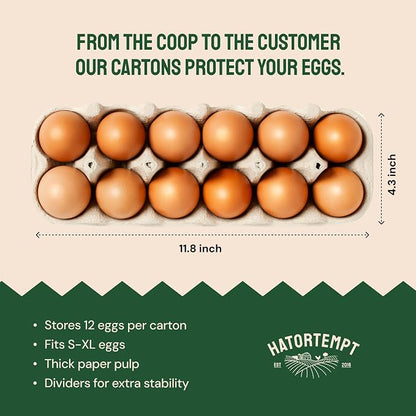 Hatortempt Reusable Paper Pulp Egg Cartons - Image 8