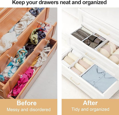 Fordonral 16 Pack Drawer Organizer Clothes, Foldable Fabric Dresser Organizer - Image 2