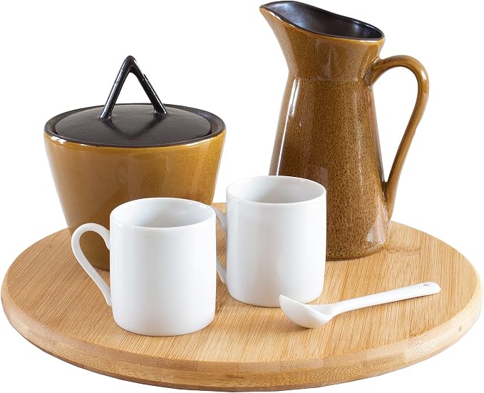 TB Home Lazy Susan Organizer for Cabinet, Pantry or Tabletop – 10" Bamboo by TB+Home